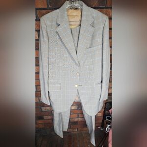 Clipper Craft gray and blue vintage suit